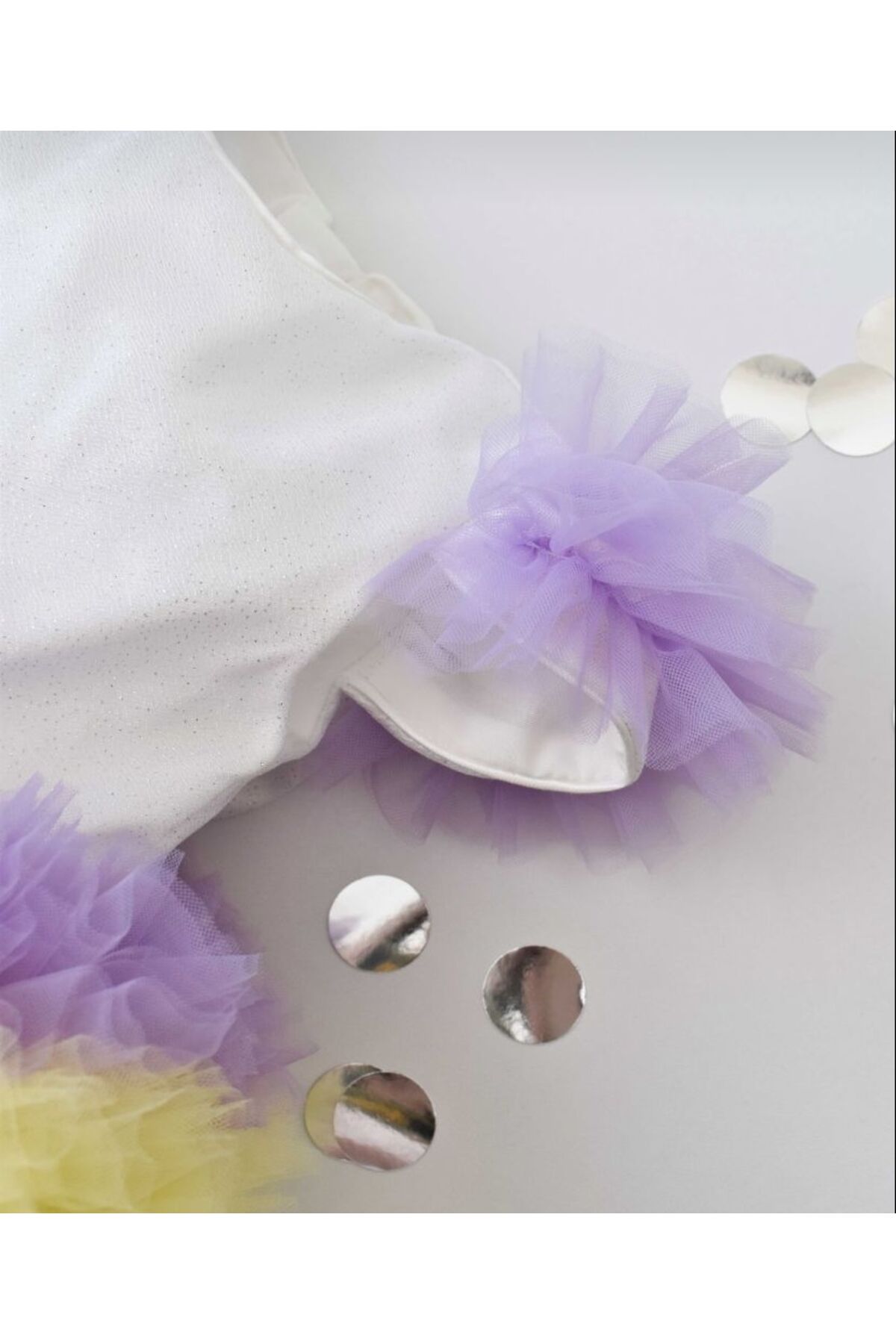 Mini Chics Kız Bebek Kısa Kol Tütü Elbise fotoğrafı 4 (önizleme)