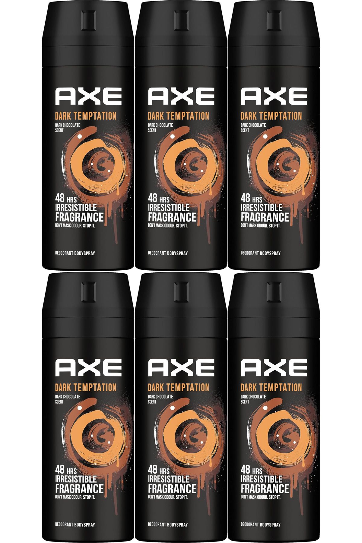 Axe-مزيل العرق للجسم دارك تمبتيشن 150 مل × 6 1