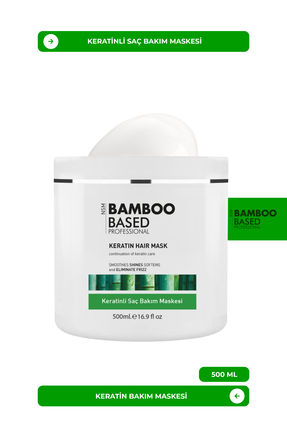 Bamboo Based Professional İşlem Görmüş Saçlar Için Keratin Maskesi 500ml