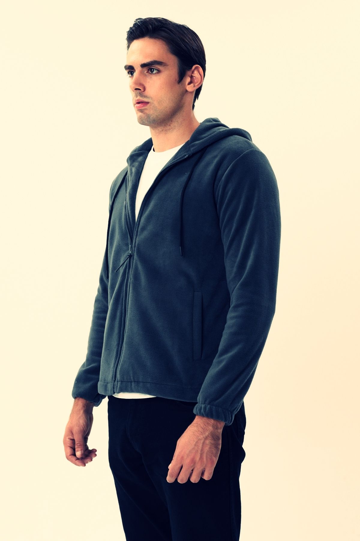 Twister Jeans-Esw 2780 Hooded Zippered Non-Pilling Fleece Sweat Jacket 4