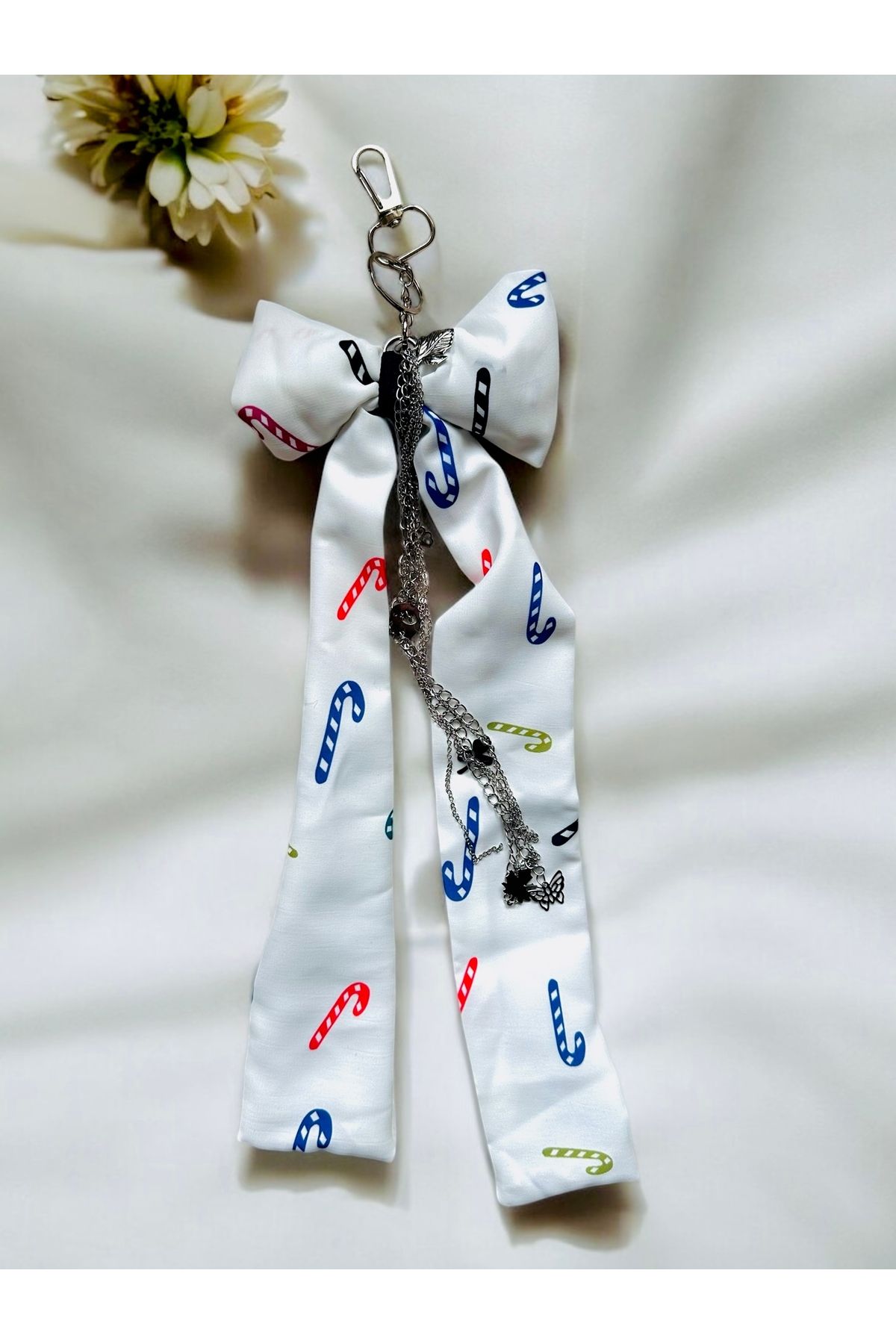 Bukiro-Bag Accessory: Long Chain and Detailed Charm Ribbon and Keychain 1