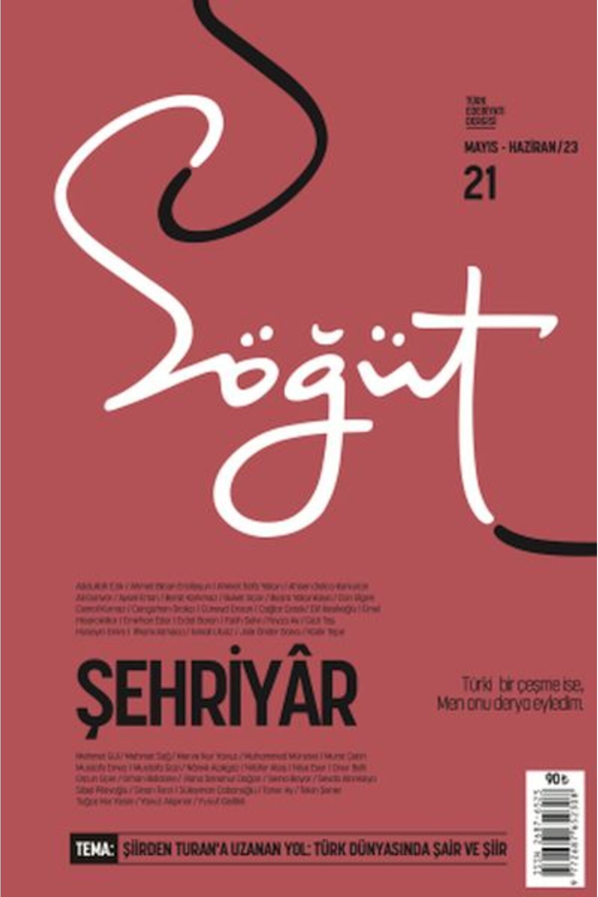 Türk Dil Kurumu Yayınları Söğüt - Türk Edebiyatı Dergisi Sayı 21 / Mart - Nisan 2023