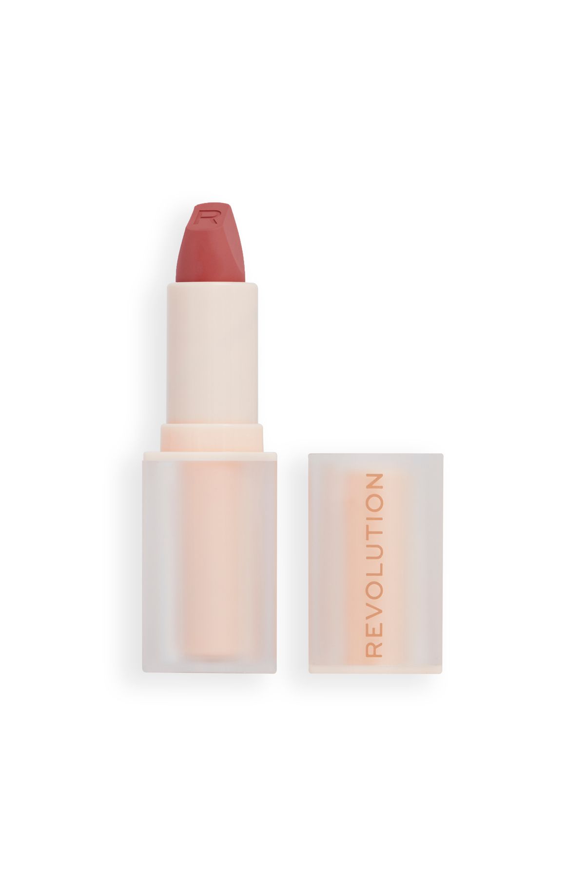 MAKEUP REVOLUTION-Revolution Lip Allure Soft Satin Lipstick Wifey Dusky Pink 2