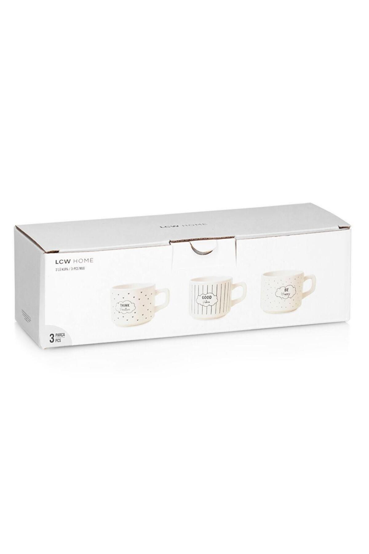 LC Waikiki-Lcw Home Printed Mug Set of 3 5