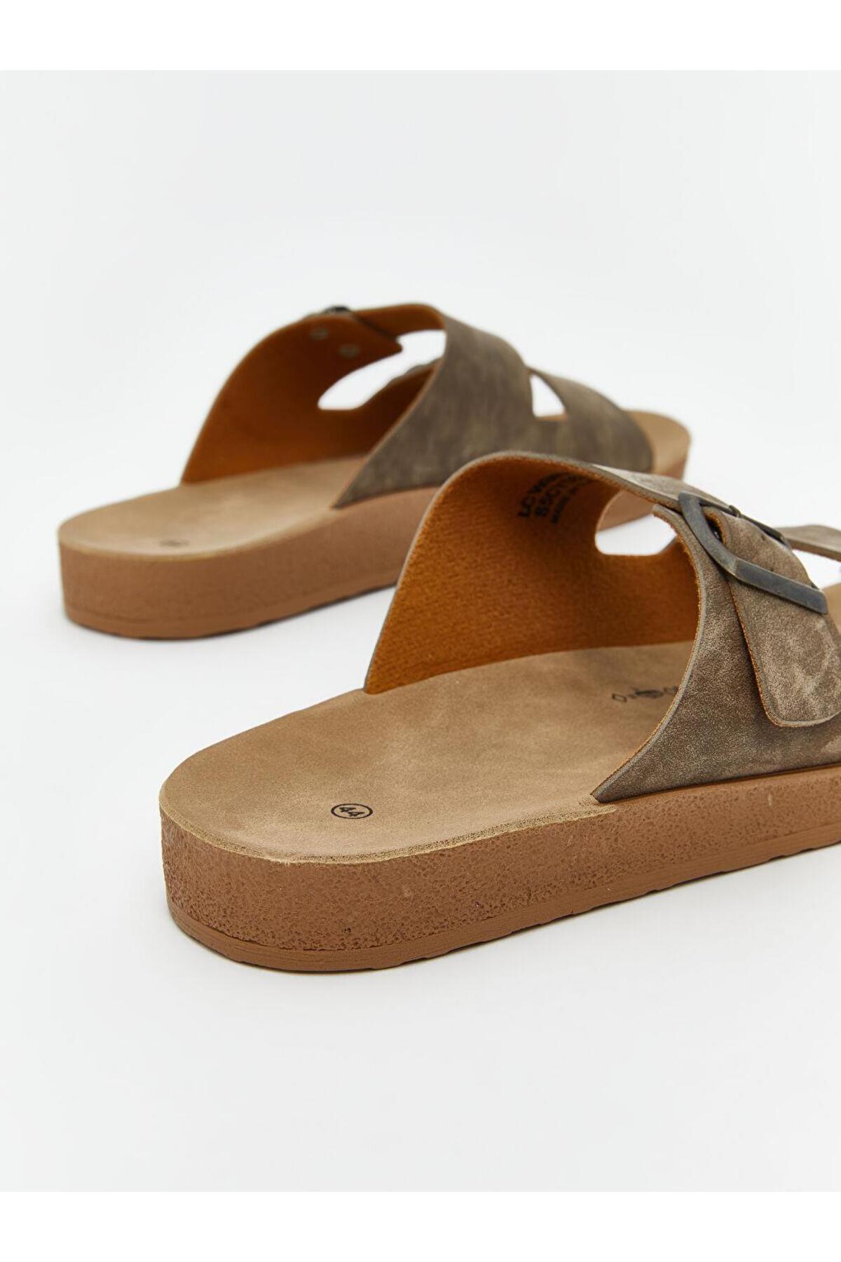 LC Waikiki-Lcw Steps Double Banded Men's Slippers 5