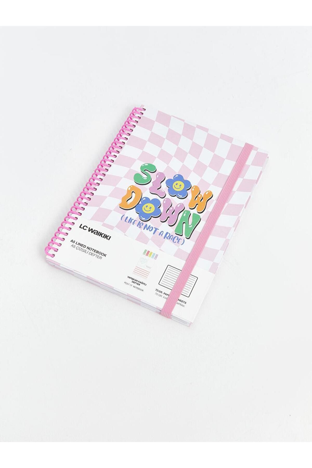 LC Waikiki-Lcw Accessories Printed Wirebound Ruled Notebook 2