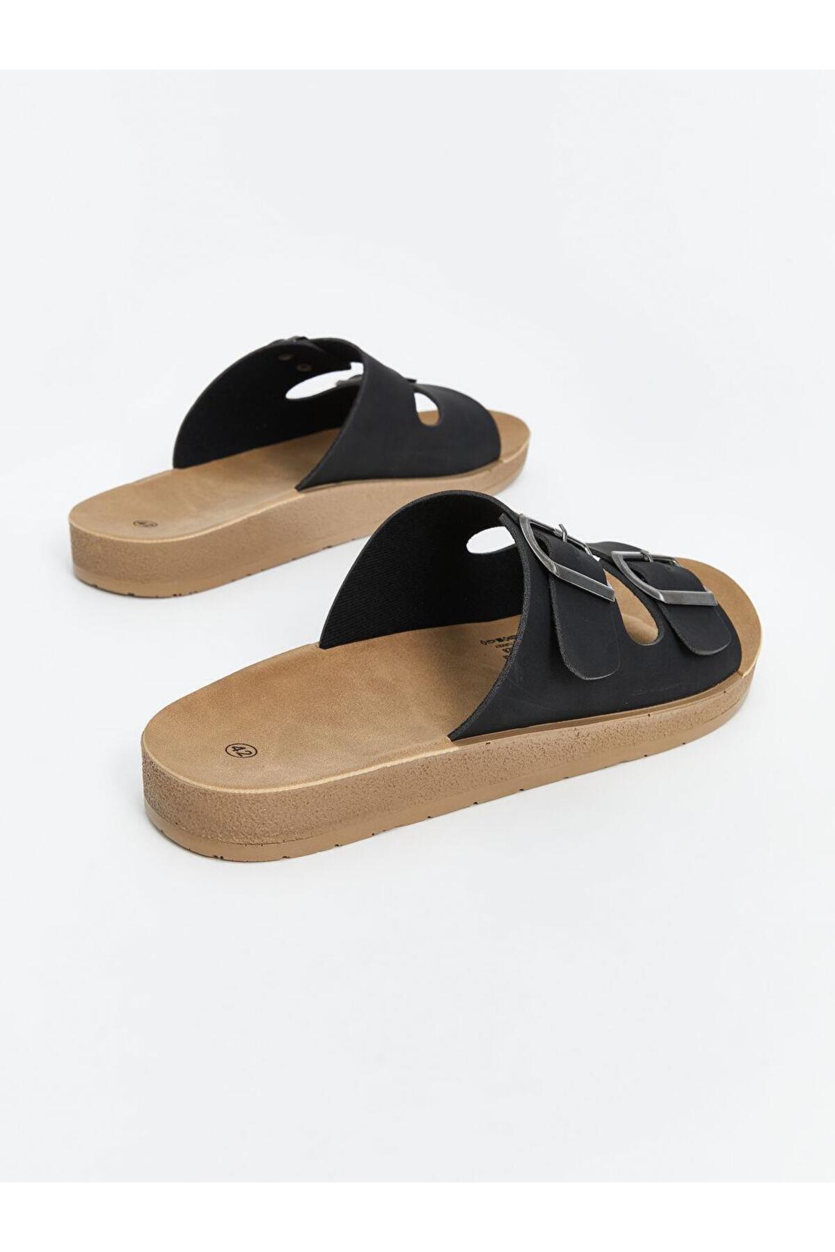 LC Waikiki-Ανδρικές παντόφλες διπλής ζώνης LCW STEPS 5