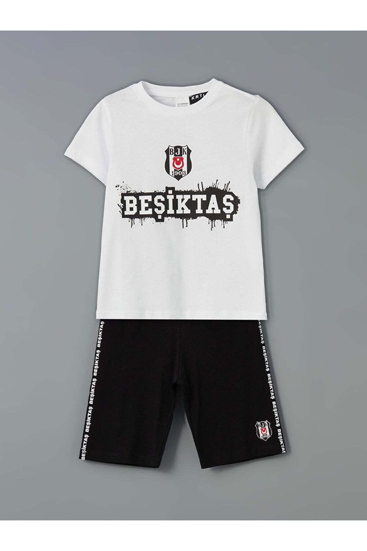 LC Waikiki Yeni Sezon Besiktas Baskili Erkek Cocuk Sortlu Pijama Takim - S5IM49Z1