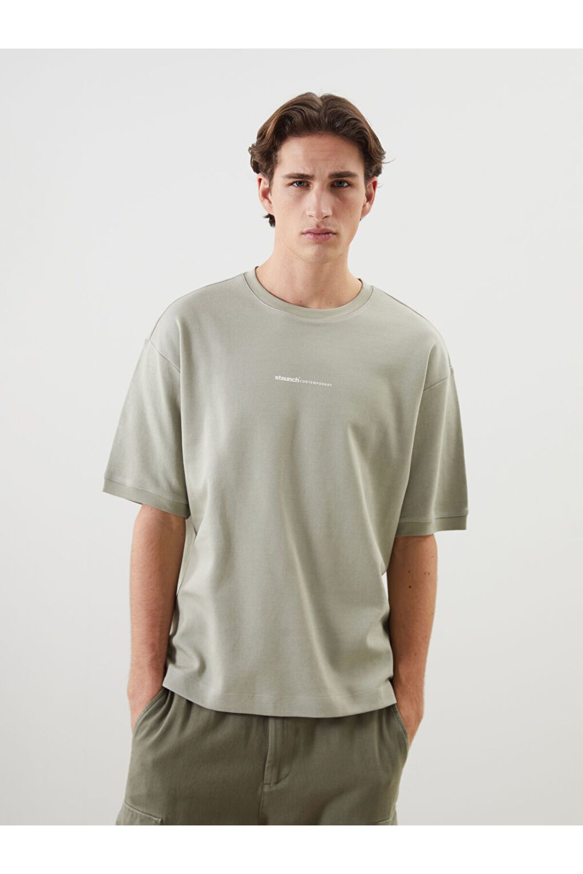 LC Waikiki Bisiklet Yaka Kısa Kollu Erkek Sweatshirt