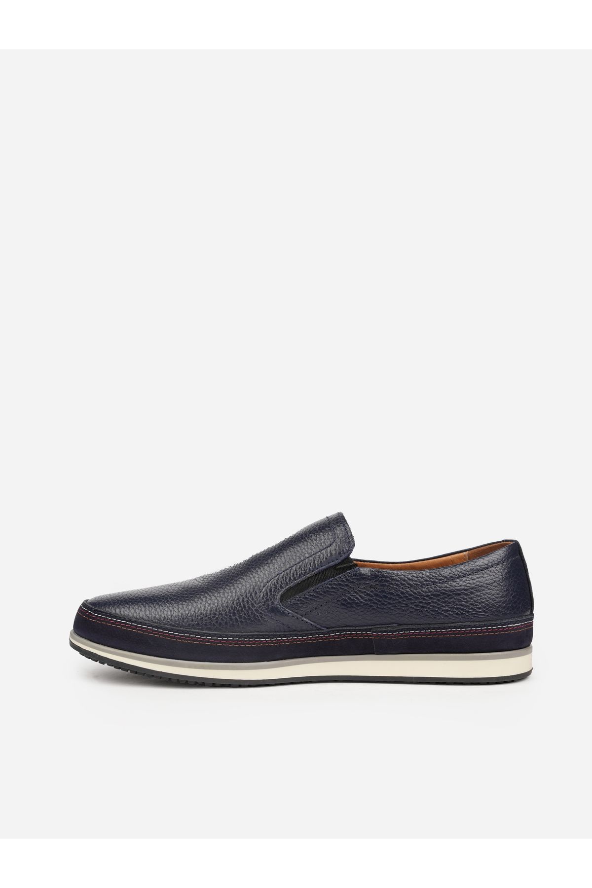 کفش های کژوال مردانه آبی چرمی 62332 Pierre Cardin