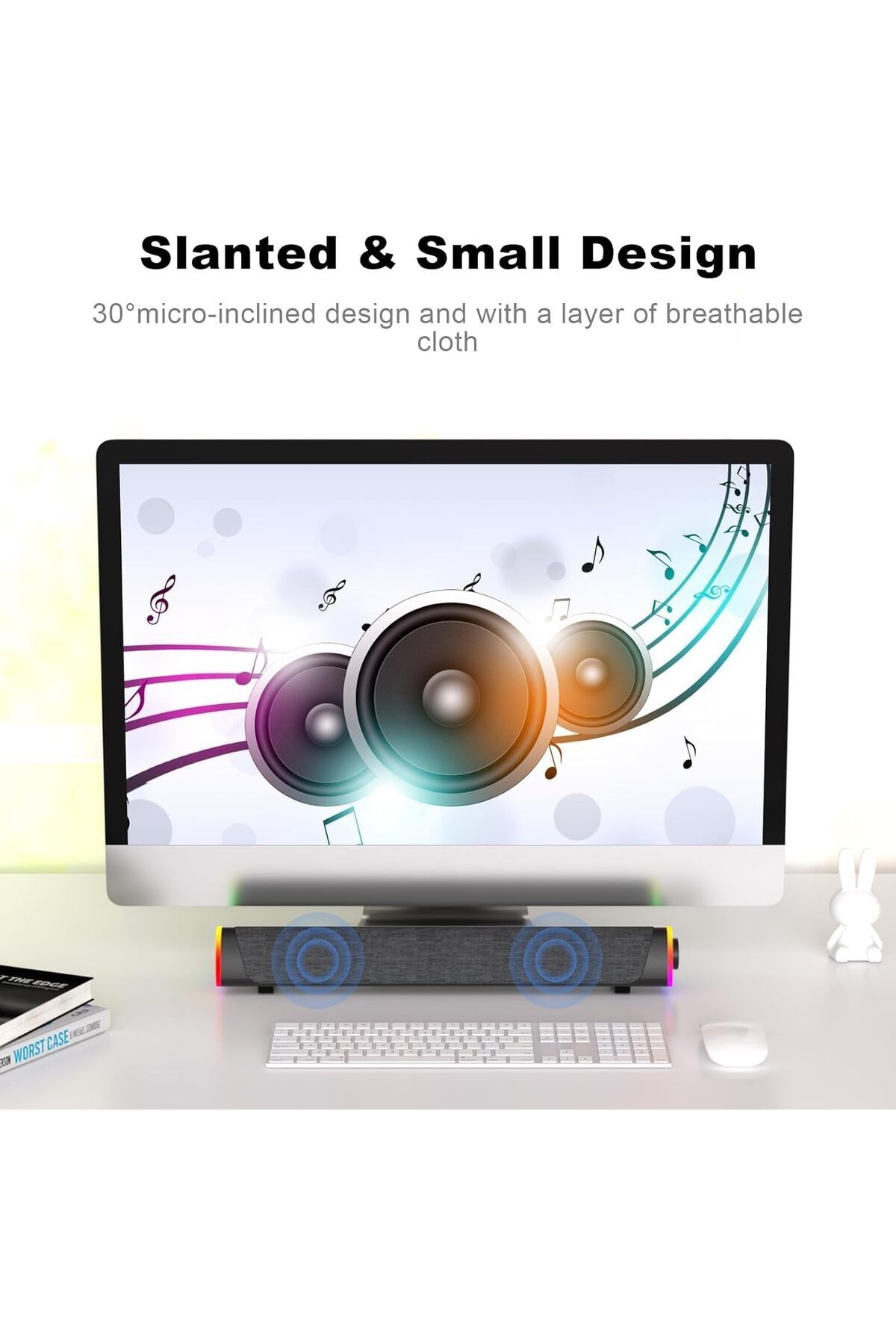 COOYA-Computer Speakers, USB Powered Bluetooth 3D Stereo Surround Sound Box for Computer Smartphone Tablet 6