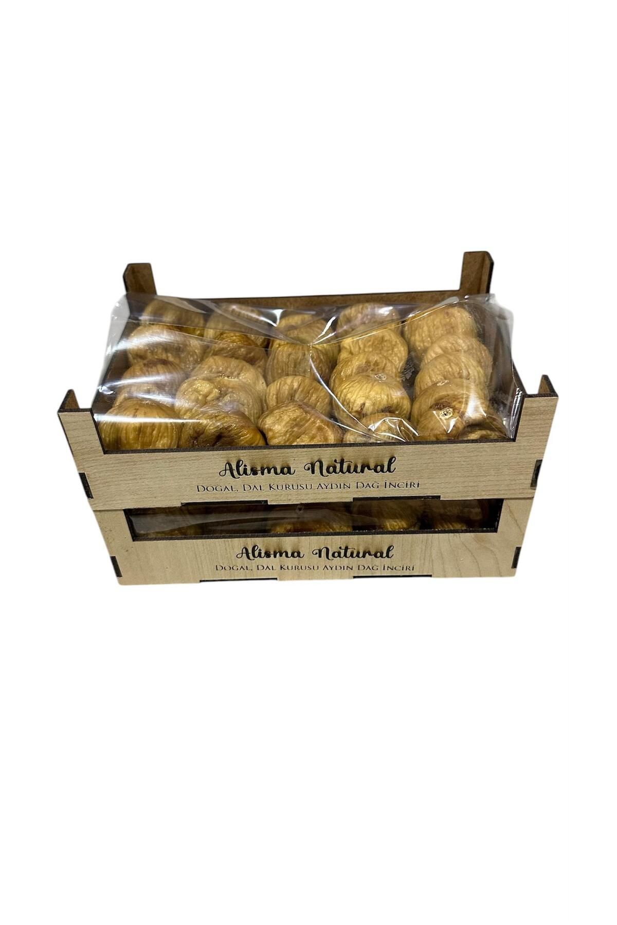 alisma natural Hediyelik 500 GRAM KUTULU Yeni Mahsul Kuru İncir(Doğal Köy İnciri)