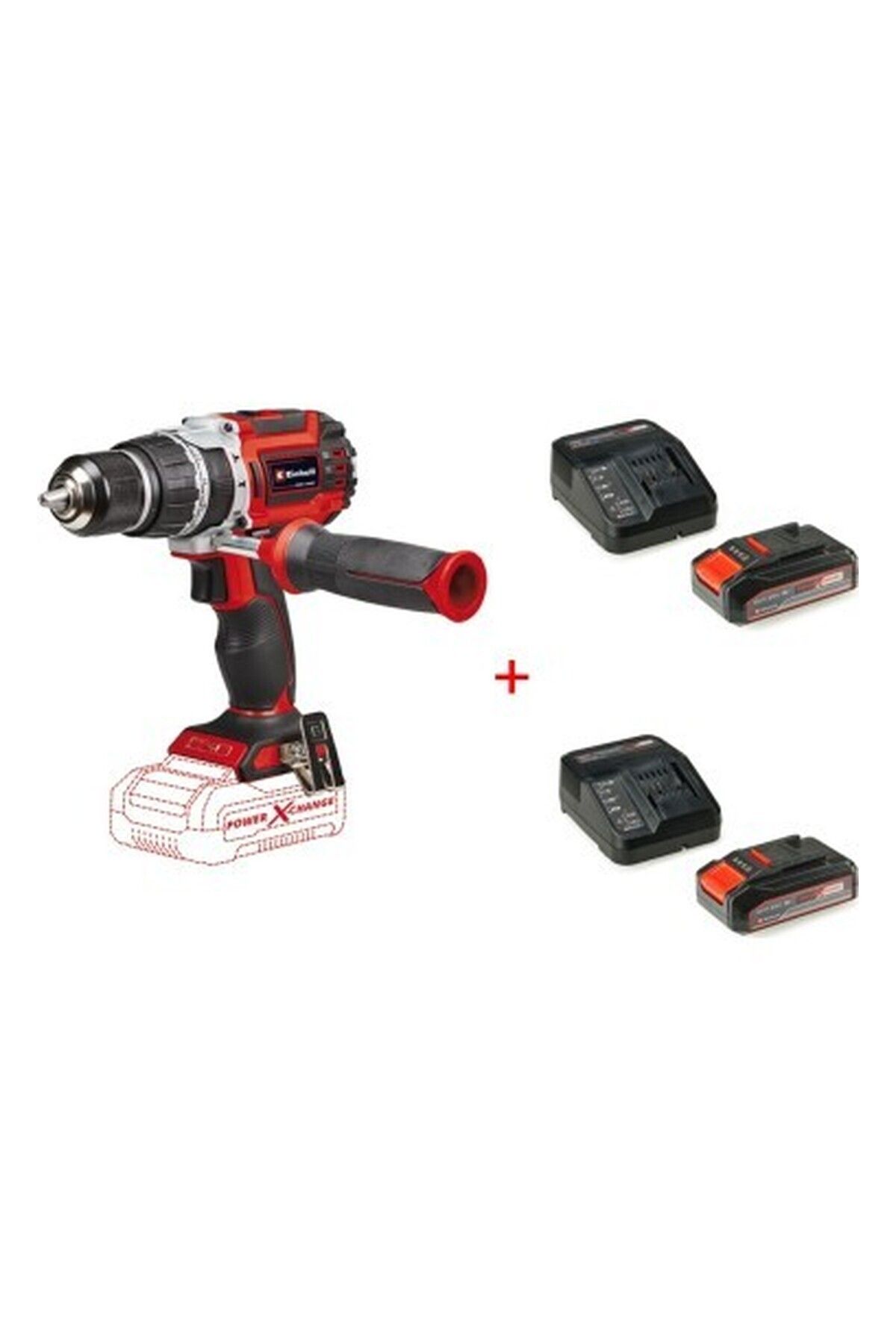 Einhell Tp-Cd 18/60 Li-I Bl Solo Akülü Darbeli Vidalama + 2 x 2.5 Ah Starter Kit Akü