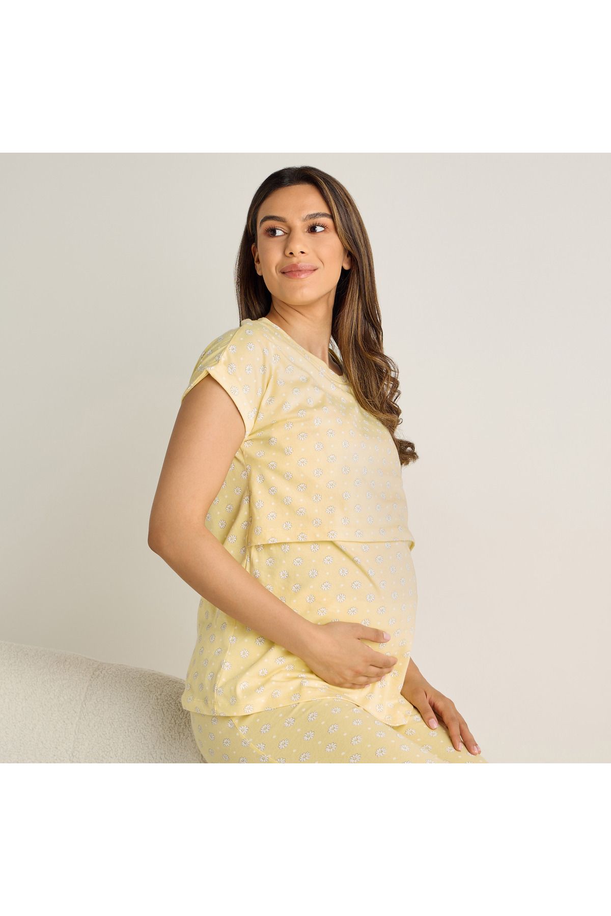 FAV-All-Over Print Cotton Maternity Pyjama Set 2