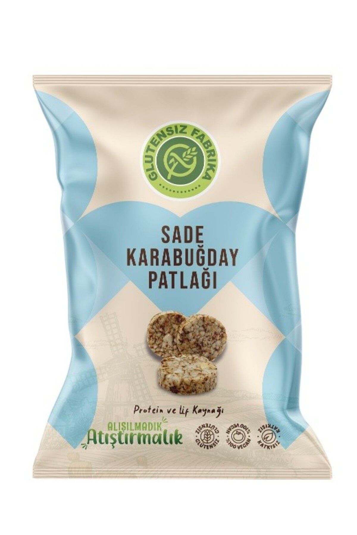 GLUTENSİZ FABRİKA Glutensiz Fabrika Mini Karabuğday Patlağı 24 gram X 10 Adet