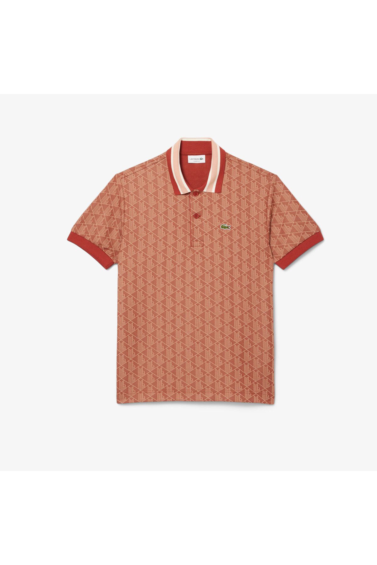 تی شرت یقه پولو مردانه MONOGRAM کلاسیک FIT RED POLO Lacoste