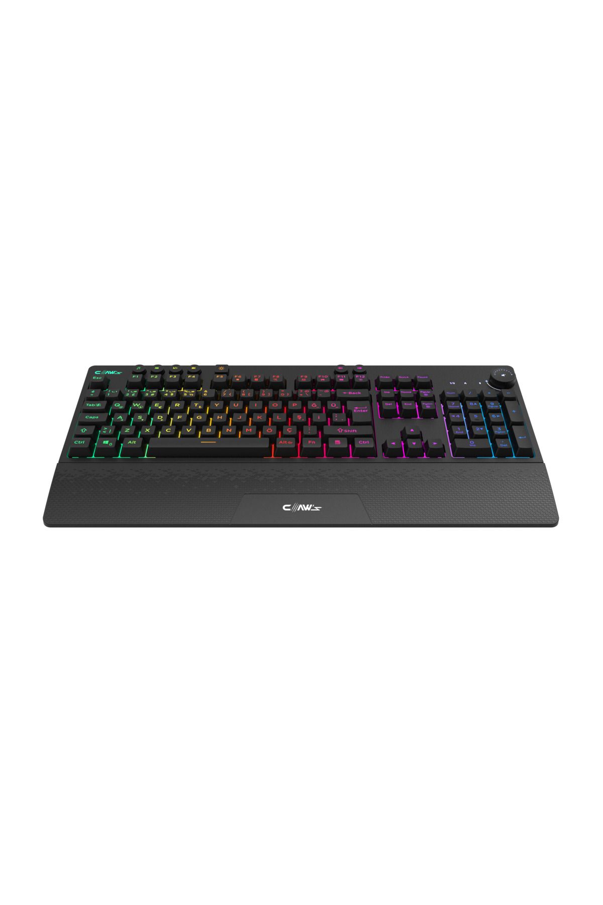 Havoc Kablosuz - Chromatic RGB - Bilek Desteği - Multimedya & Ses Kontrol Tuşu Membran Klavye - 3