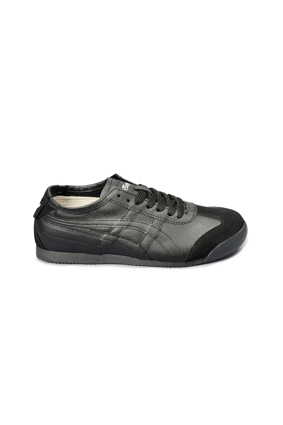 Günlük Bağcıklı Kaymaz Tabanlı Günlük Erkek Sneaker Siyah Spor Ayakkabı