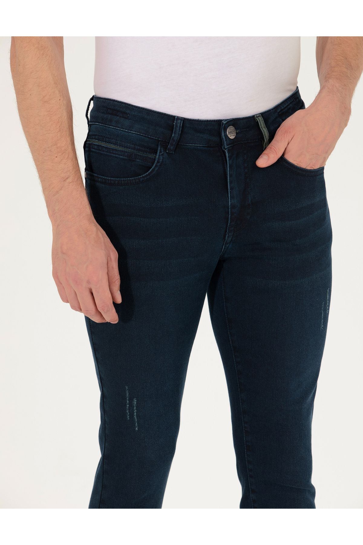 شلوار جین مردانه با رنگ آبی تیره 50267818 VR100 Pierre Cardin