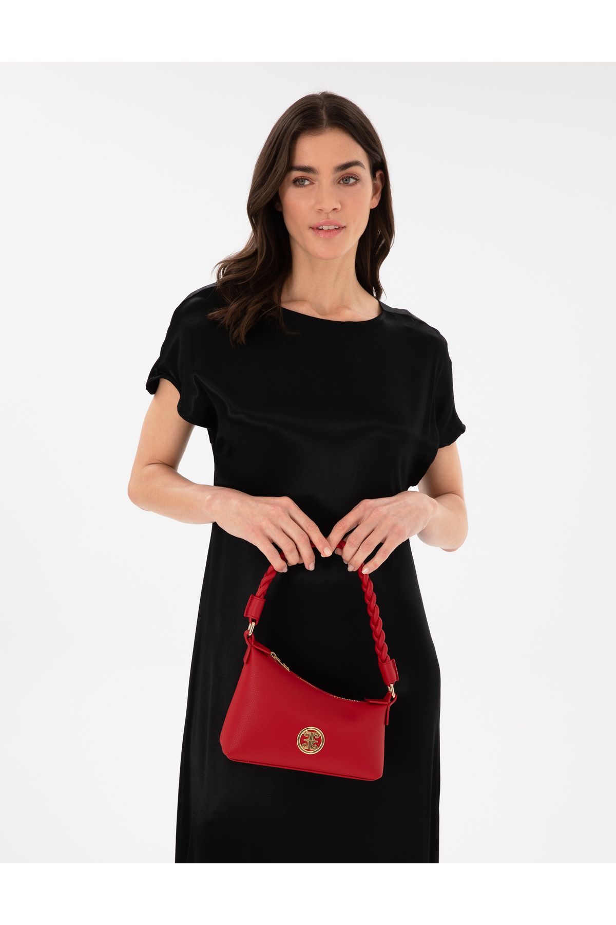 کیف شانه قرمز 50305598-VR030 Pierre Cardin