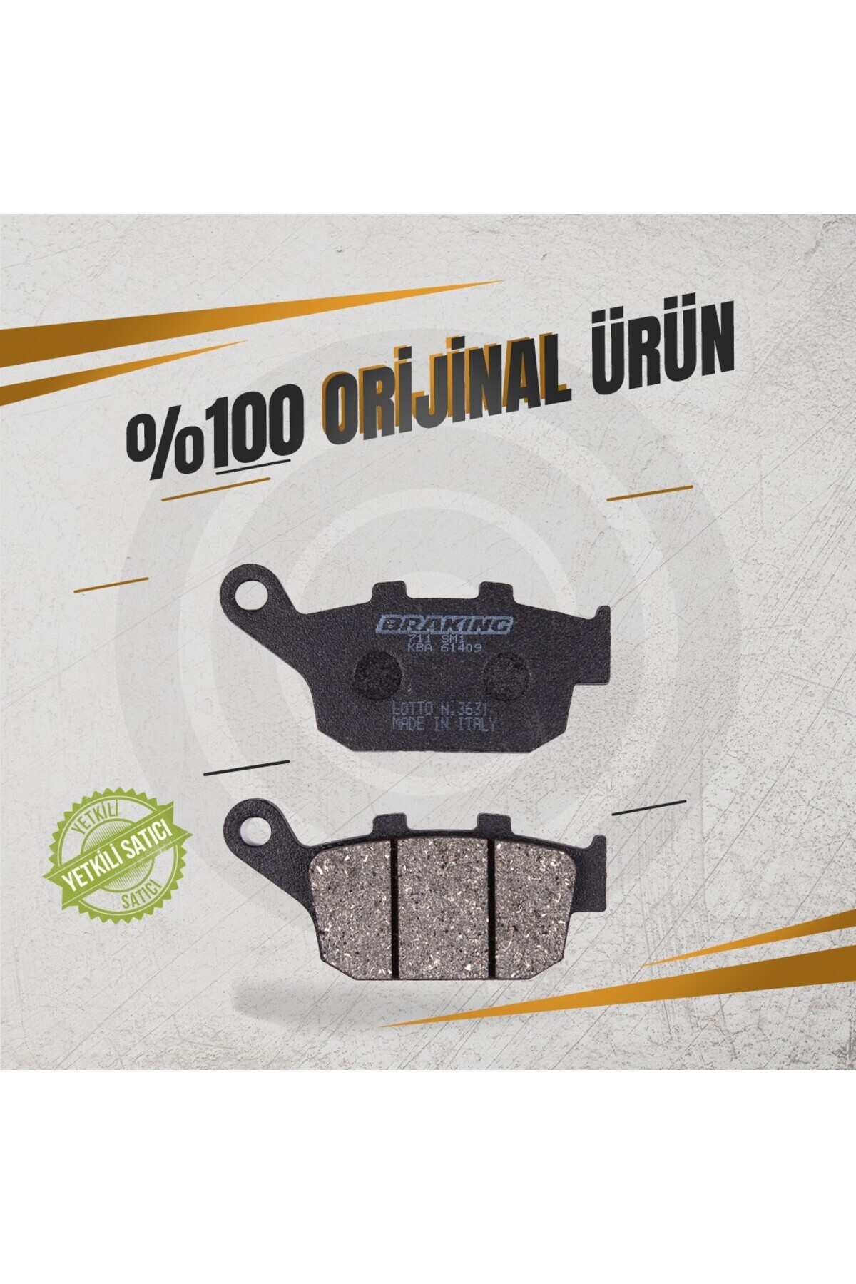 Braking BRAKİNG HONDA CL250 (2023-2024) YARI METALİK ARKA FREN BALATASI