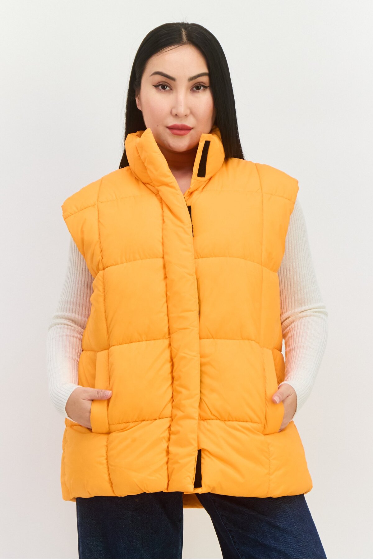 Quilted Puffer Ladies Orange Puffer Jacket Asos Design Women