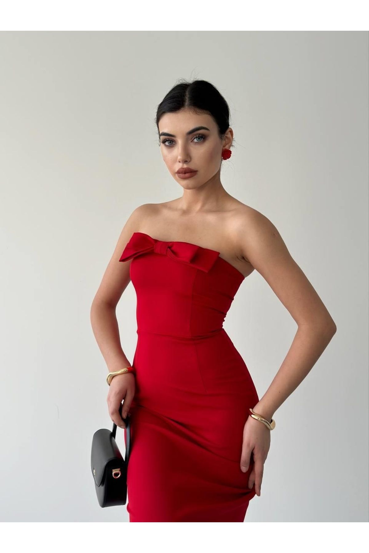 Kokosh moda ÖNÜ KURDALELİ KAELM ELBİSE