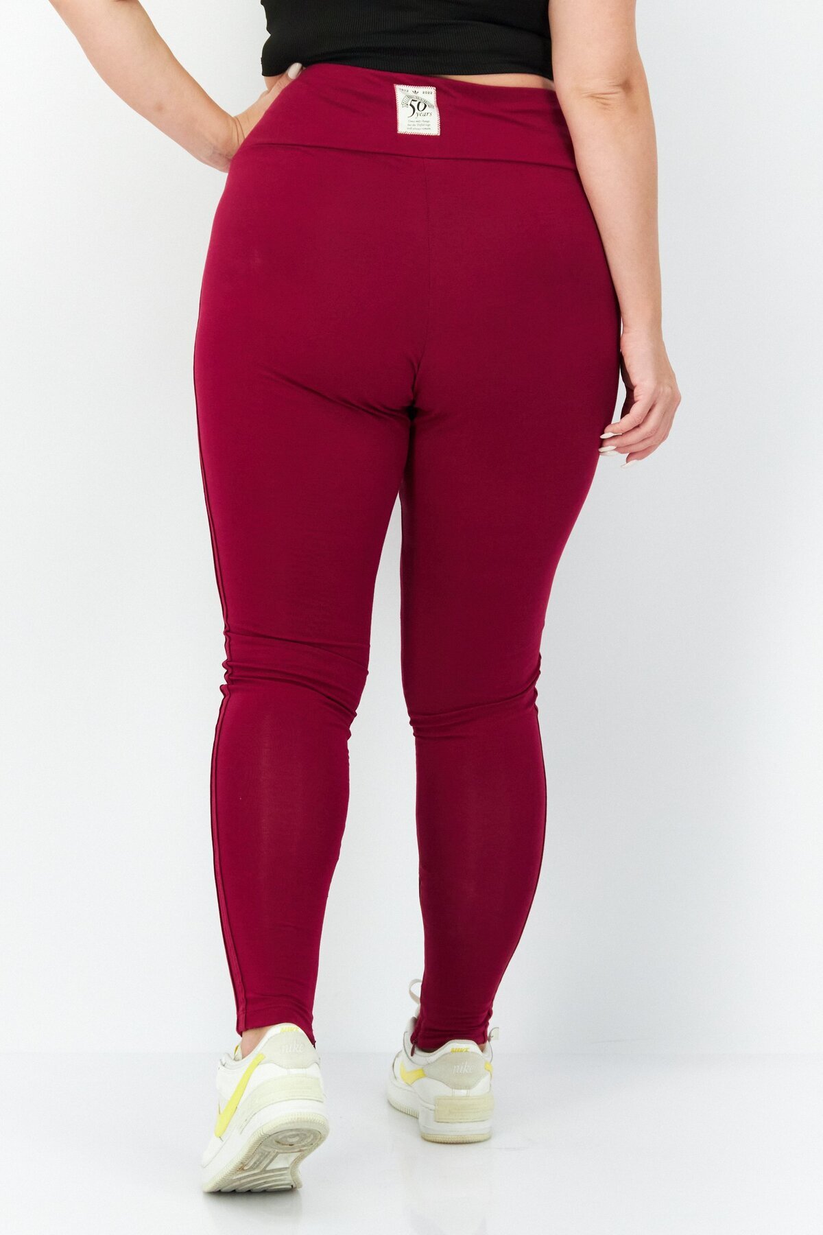 adidas-Women Plus Size Training Tights, Maroon 3