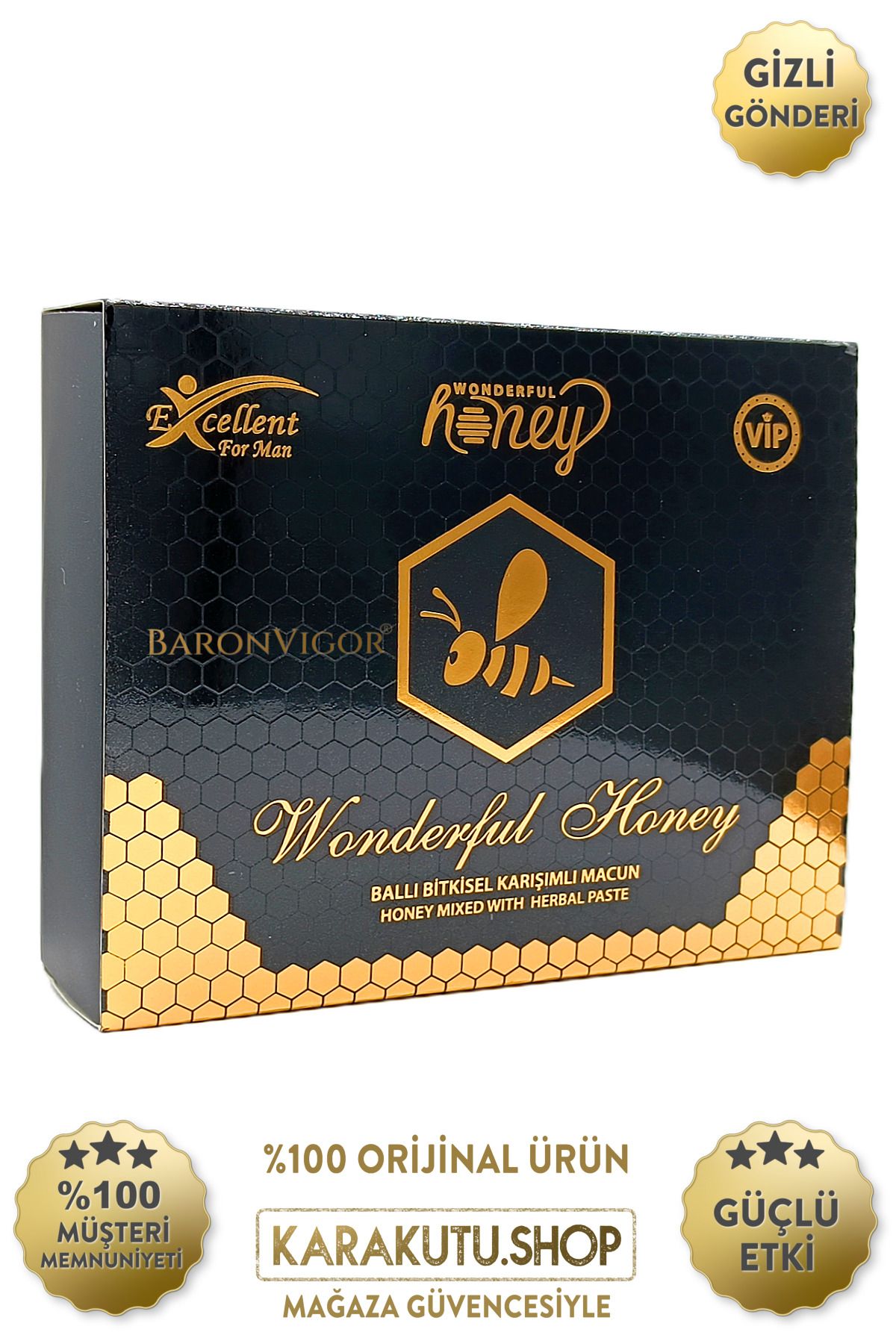 Wonderfull Honey 12x15 gram Ballı Stick Orijinal ürün Royal Honey Vip Honey