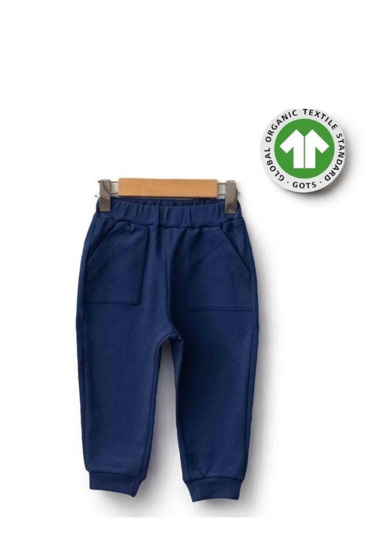 Zekids Erkek Bebek Çizgili Organik Eşofman Takım fotoğrafı 3 (önizleme)