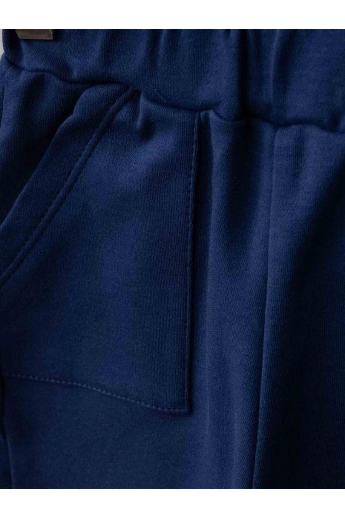 Zekids Erkek Bebek Çizgili Organik Eşofman Takım fotoğrafı 5 (önizleme)