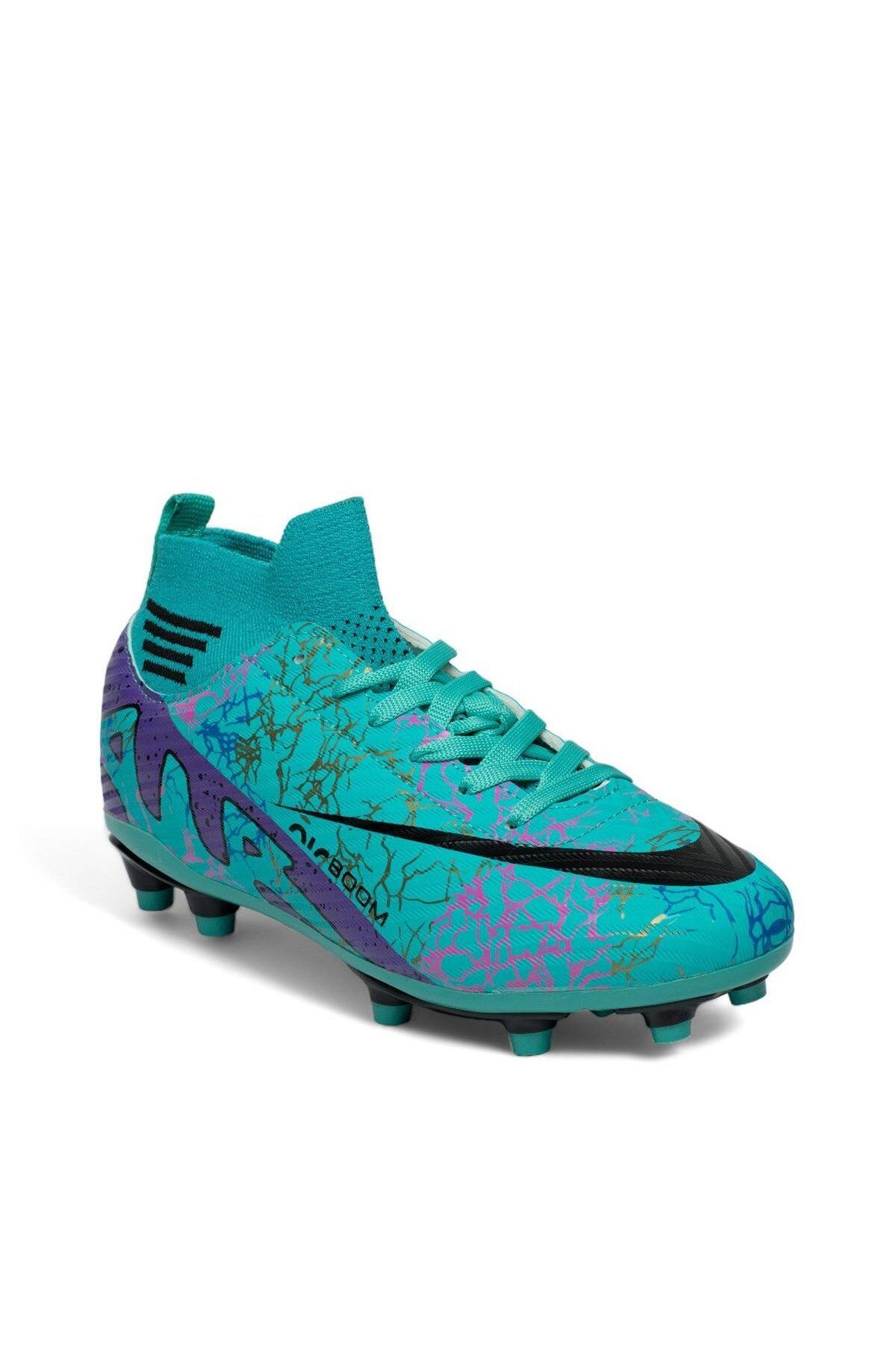GÜLERSHOES-Guaranteed Original Men's Toothed Football Boots with Ankle Socks Number 40-41-42-43-44 for Carpet Field 2