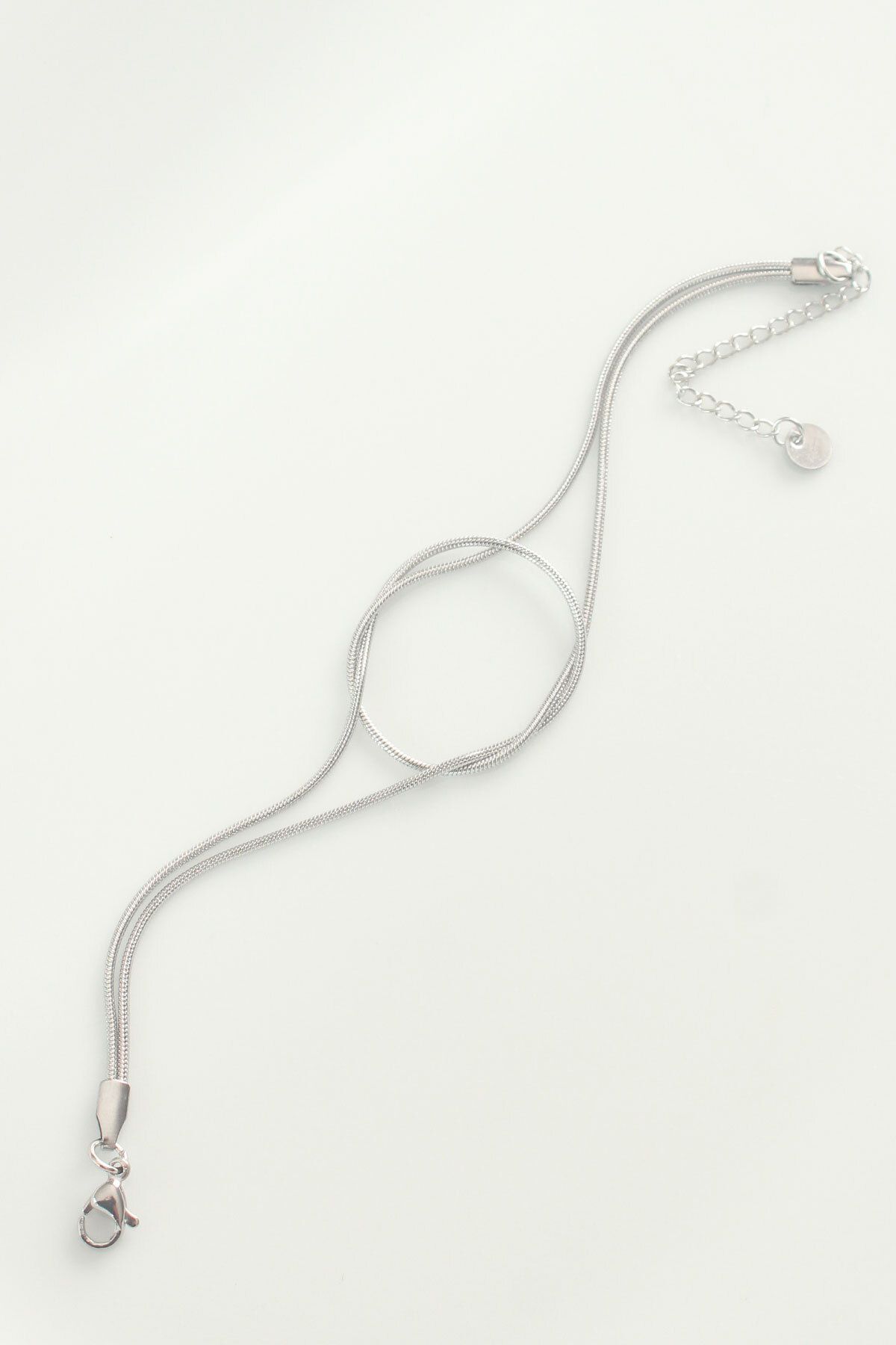 Skygo-316L Steel Silver Color Knot Model Bracelet - Tj-Bb6043 2