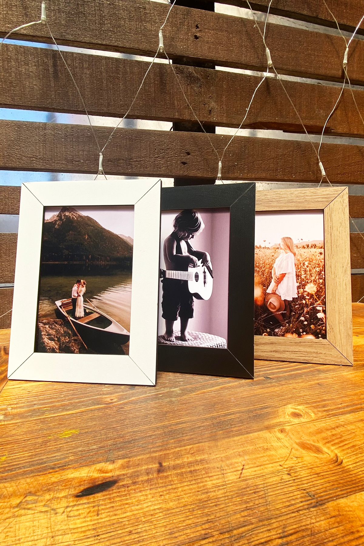 bymat-6 Pieces 10x15 Frame - White Frame - MDF Mini Frame - Multiple Photo Frame 3