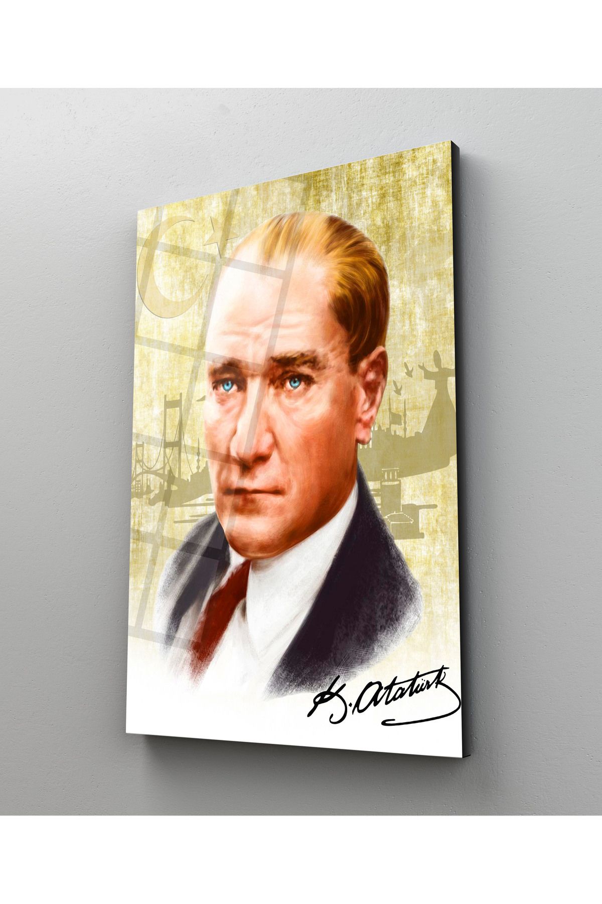 hediye anı.com ATATÜRK CAM TABLO