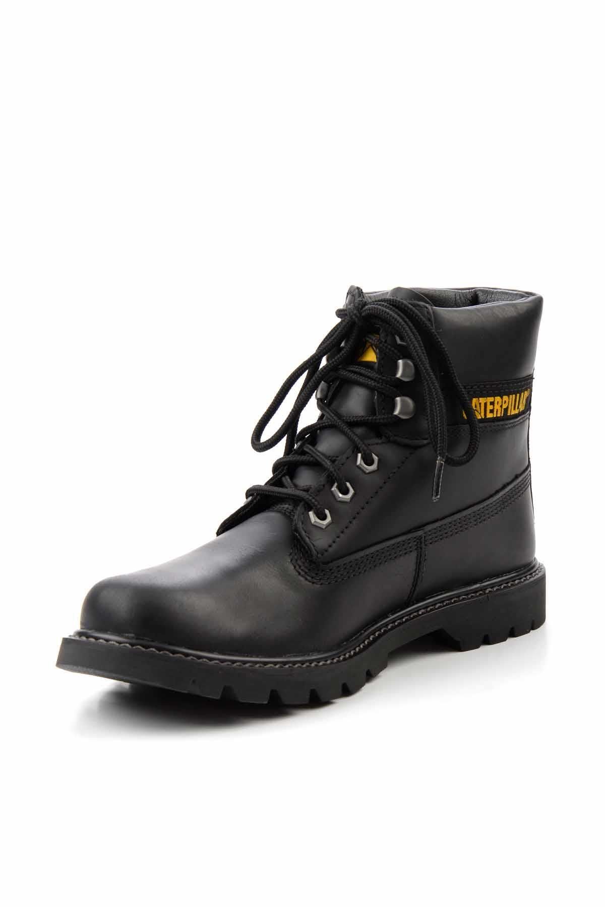 Caterpillar-Herren-Outdoor-Stiefel aus schwarzem Leder CAT 1111015903 5