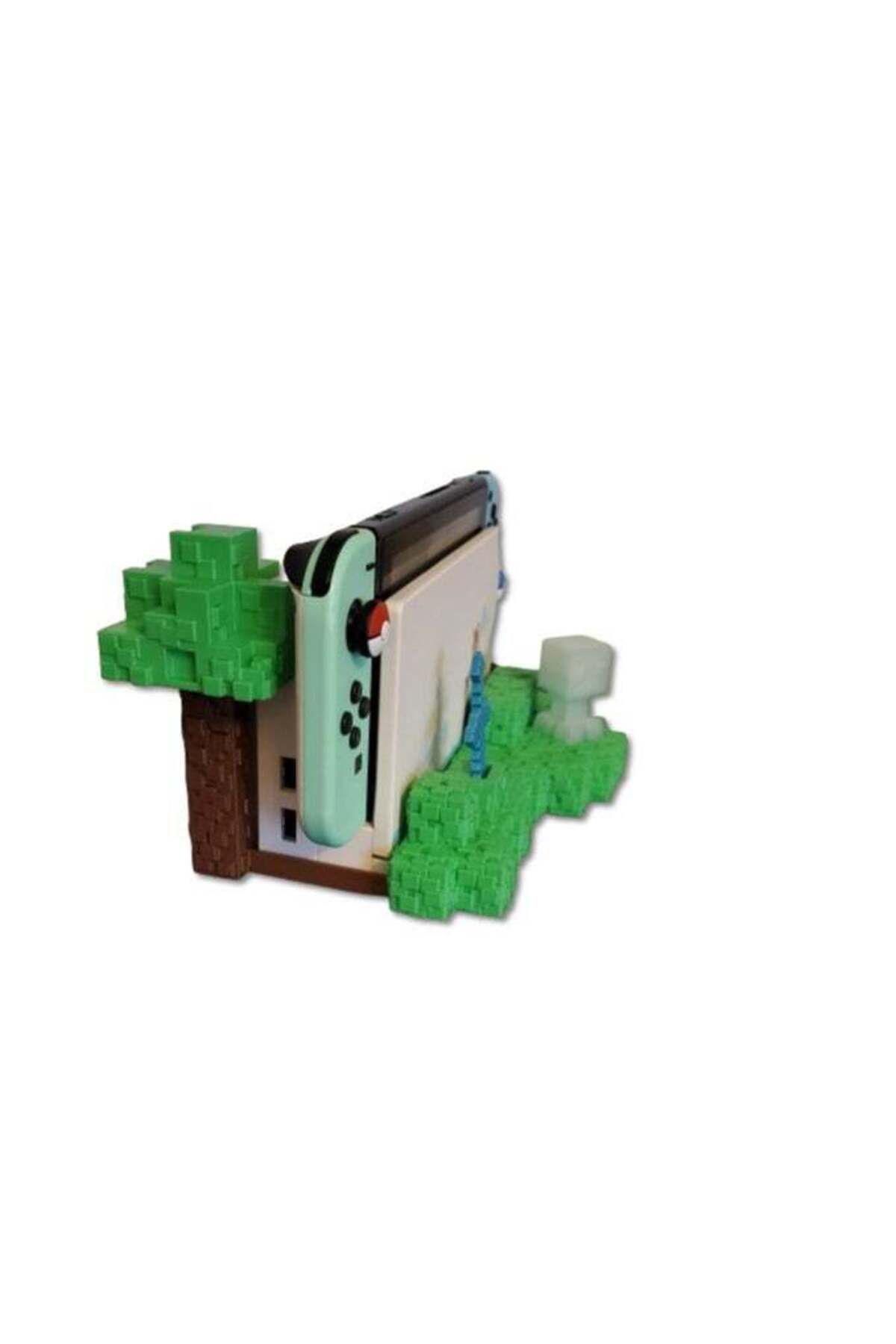 3D Brothers-Nintendo Switch Dock Stand - Minecraft Design Holder Nintendo Accessories Base 3