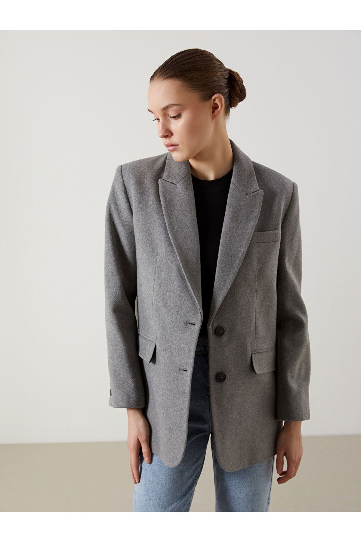 LC Waikiki Yeni Sezon Kase Kadin Blazer Ceket - S5MO83Z8