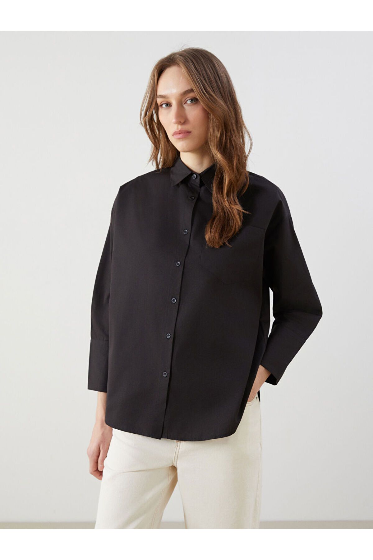 LC Waikiki Oversize Poplin Kadın Gömlek Tunik