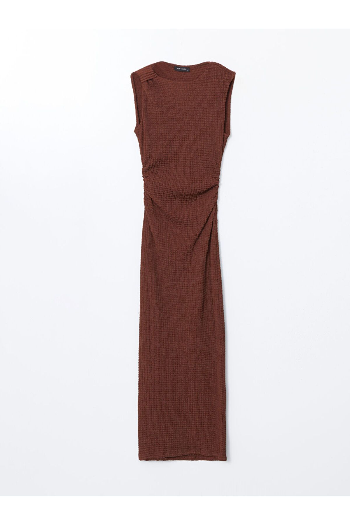 LC Waikiki-New Season Crew Neck Textured Women's Dress - S5Kq41Z8 5
