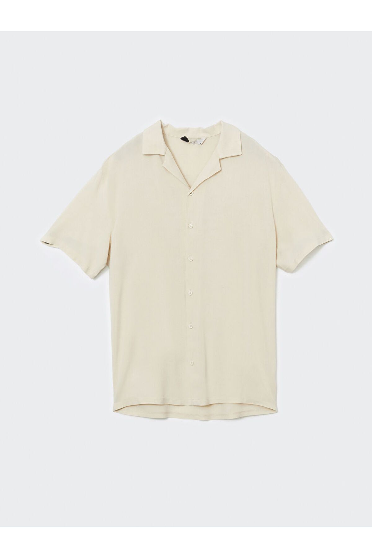 LC Waikiki Regular Fit Kısa Kollu Keten Karışımlı Erkek Gömlek