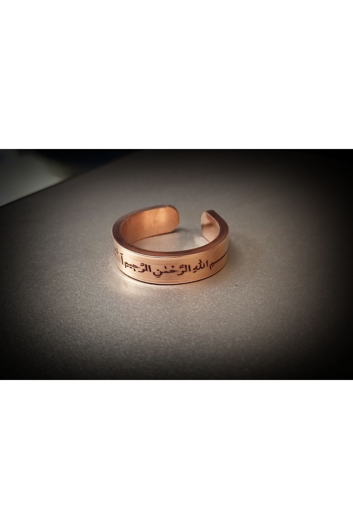 DA. Cooper Design "Bismillahirrahmanirrahim"Yazılı Bakır Yüzük