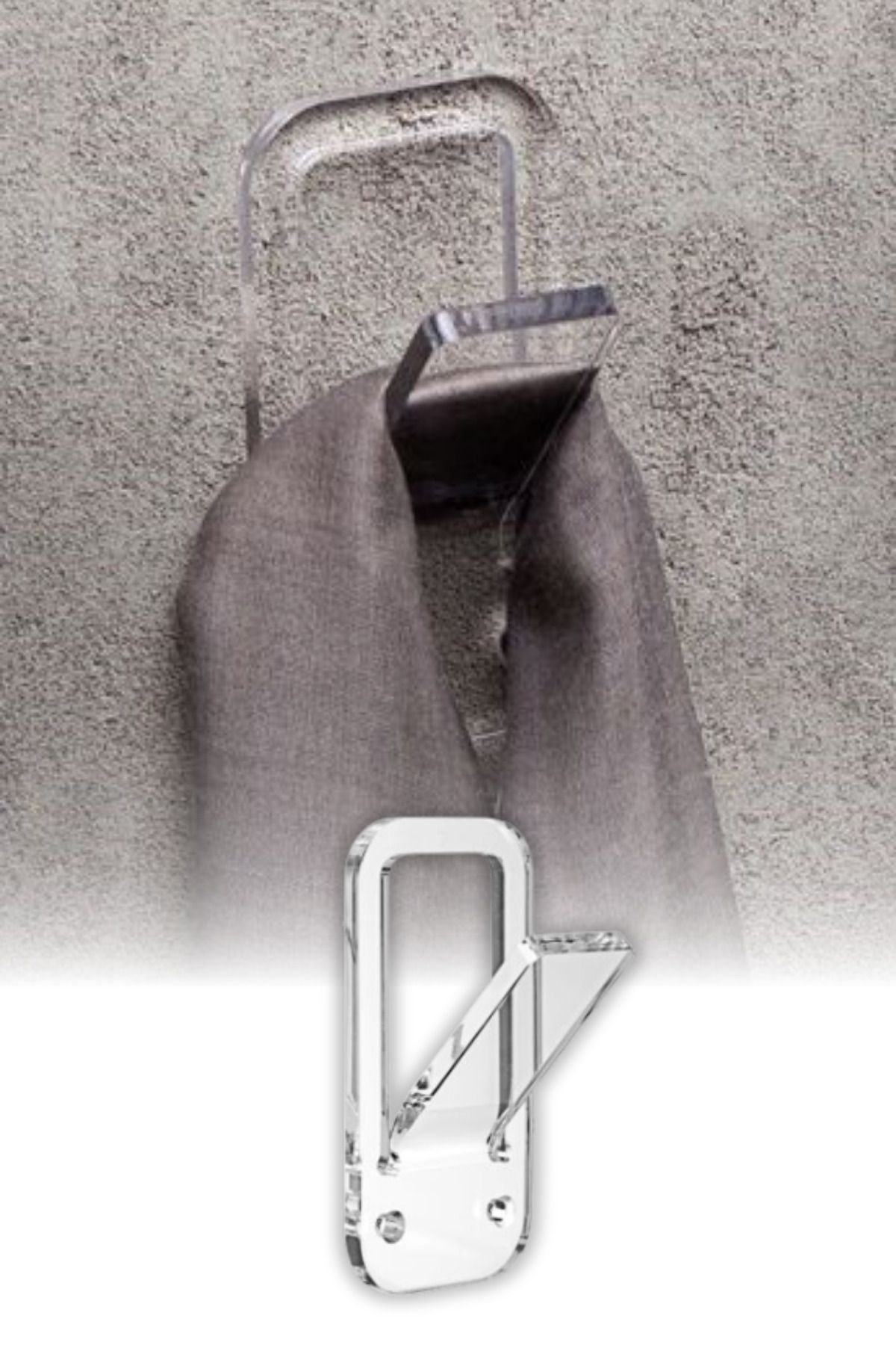 omilife-4 Transparent Hangers - Modern Design, Durable Structure - Aesthetic Functional 1