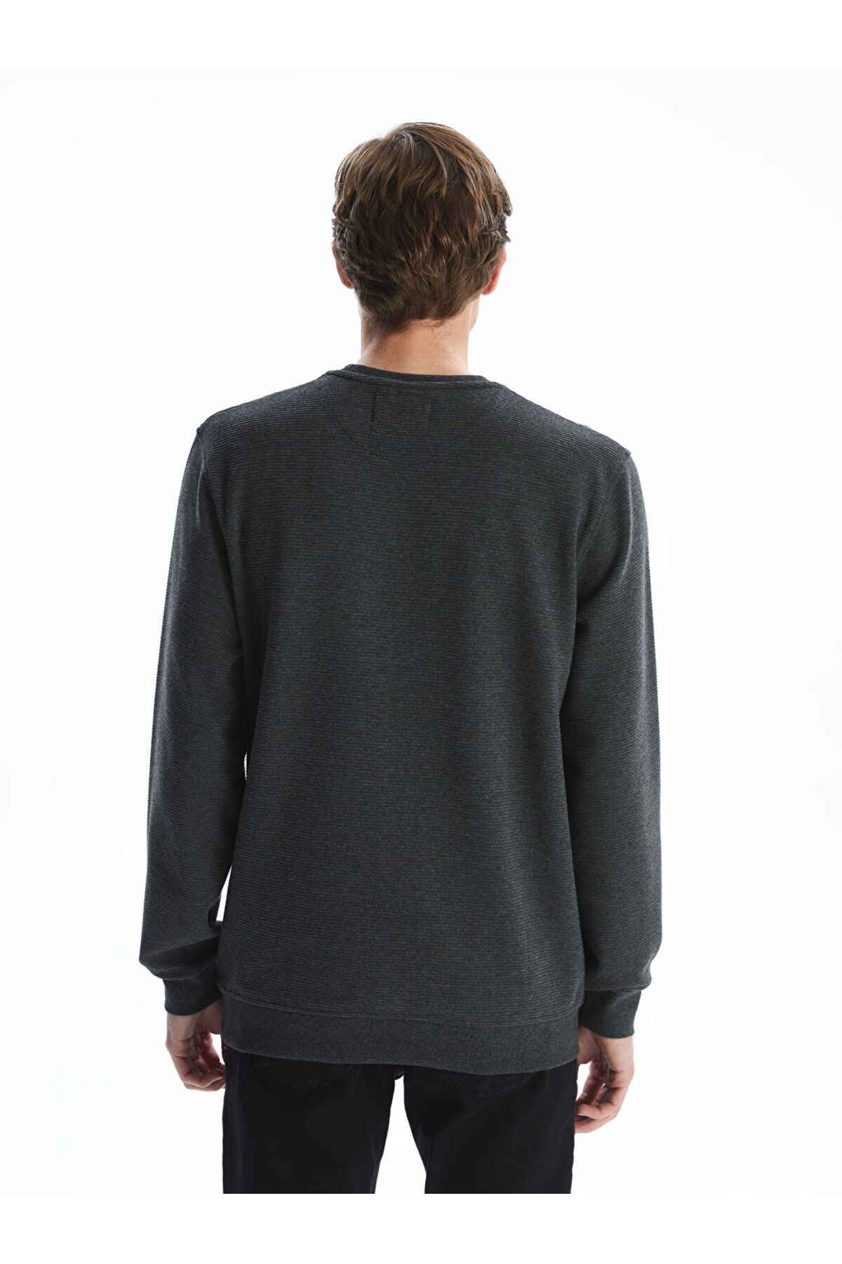 LC Waikiki-LCWAIKIKI Classic Crew Neck Long Sleeve Printed Men's Sweatshirt 4