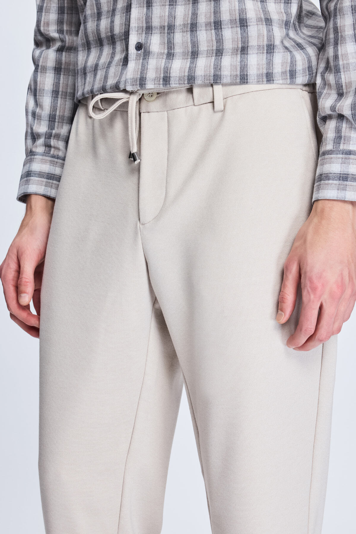 Hatemoğlu-Stone Dynamic Fit Patterned Casual Jogger Trousers with Side Pockets 3