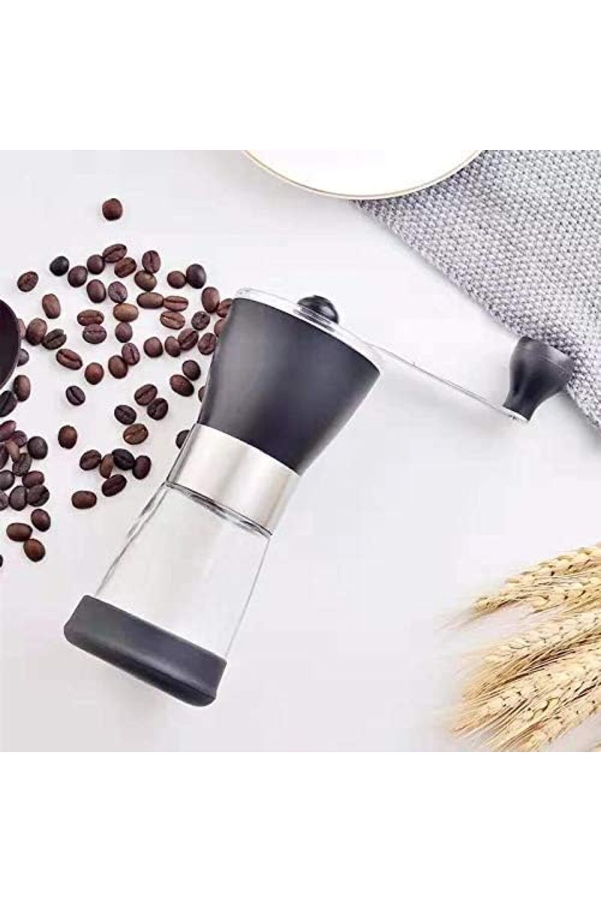 COOYA-V60 Drip Coffee Maker Set,With Travel Case,Wooden Handle Kettle,Scale with Timer,Black,850ml 4