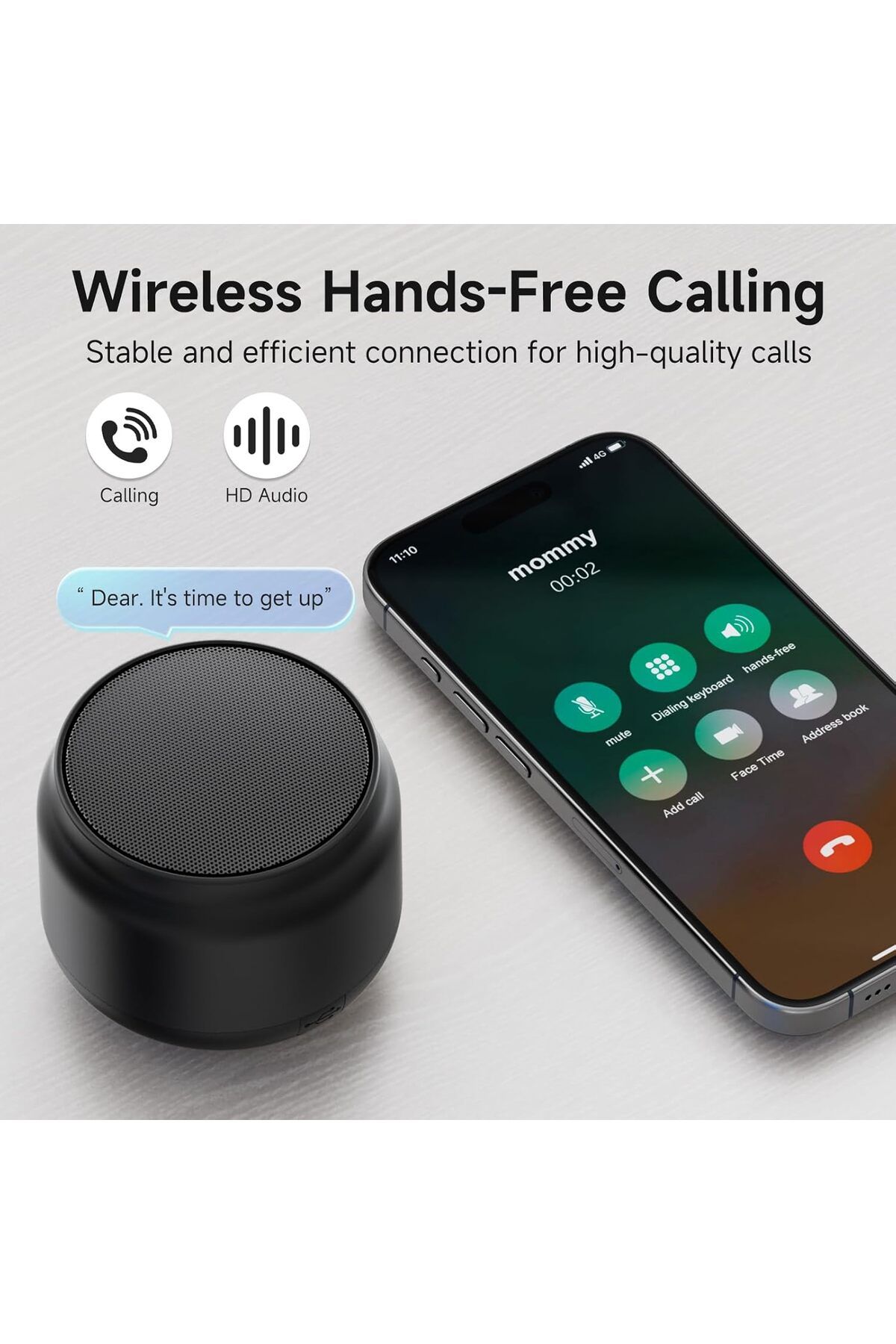 COOYA-Bluetooth Speaker, Mini with 15-Hour Playtime, 20-Meter Range, for Daily Use and Outdoor Adventures 5