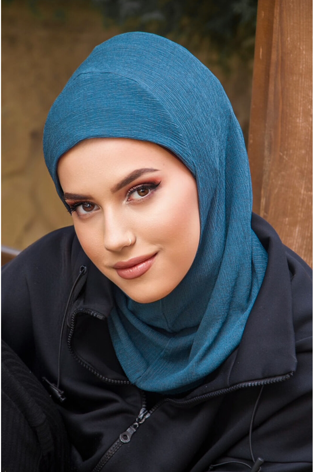 Aişe tesettür-Petrol Sports Cap 4