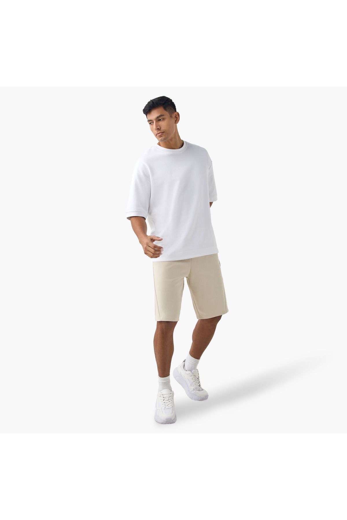 Adot-Panelled Performance Shorts with Drawstring Closure and Pockets 2