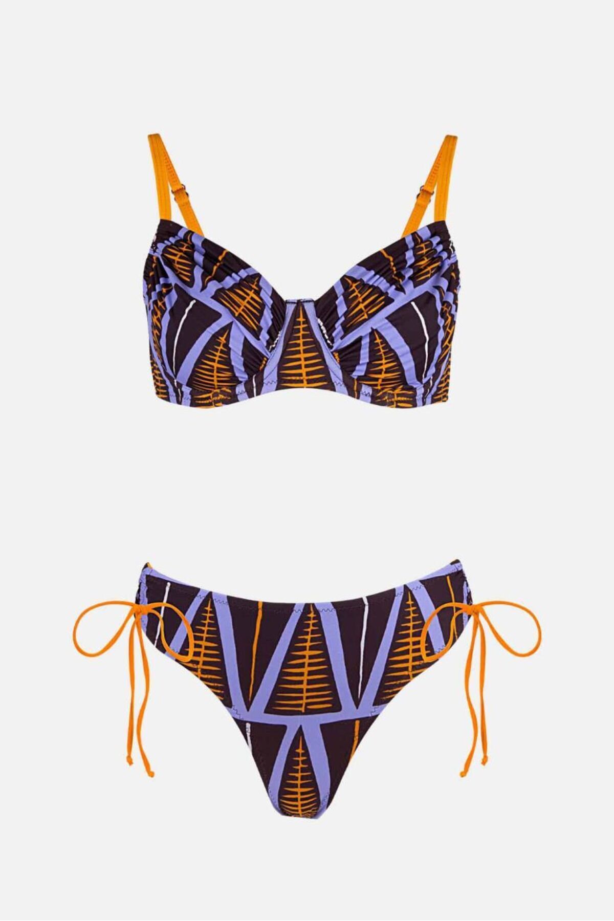 AYYILDIZ-40665 Coffee Purple Recovery Bikini Set 5